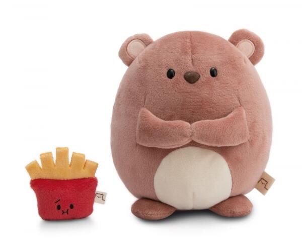 Kuscheltier B&auml;r Nomo 16cm mit Pommes in