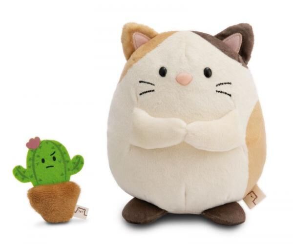 Kuscheltier Katze Angy 16cm mit Kaktus in