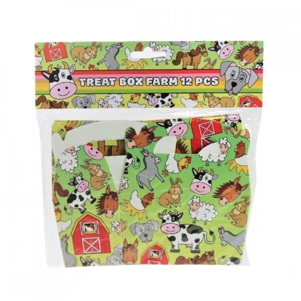 Leckerli-Dose Farm Animals grün 12,5 cm 12 Stück