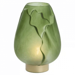 Light & Living Tischleuchte Ginny LED auf Batterie grün gold 27 cm