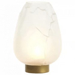 Light & Living Tischleuchte Ginny LED auf Batterie weiß gold 27 cm