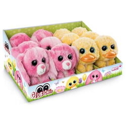 Nici 46524 - Glubschis Spring - Ente Honey Dee & Hase Halola - 15 cm - Schlenker Plüschtier