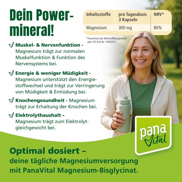 PanaVital Magnesium Bisglycinat - MHD 08/2028 
