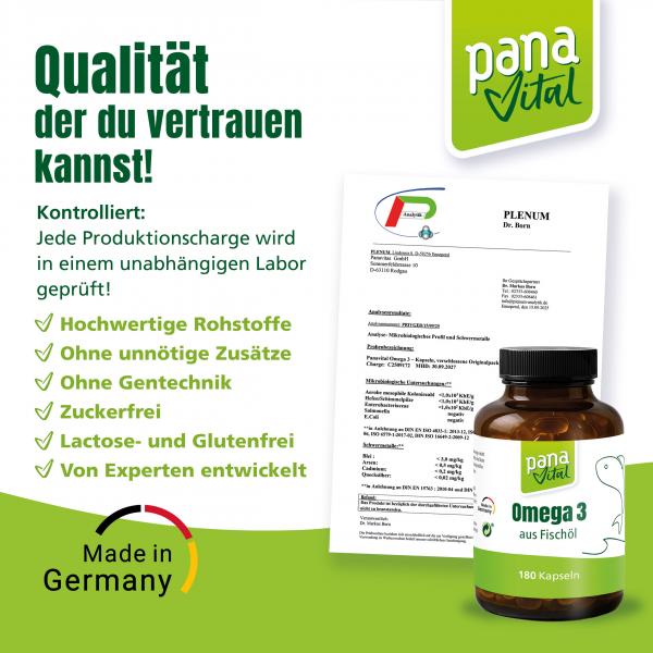 PanaVital Omega 3 Fischöl - MHD 09/2027