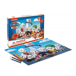 Paw Patrol - Puzzle zum Ausmalen - 50 Teile