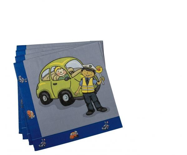Polizei - 20 Servietten 3-lagig - 33 x 33 cm