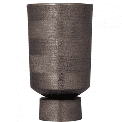 PTMD Blumentopf Erga Aluminium M grau 40 cm B-choice