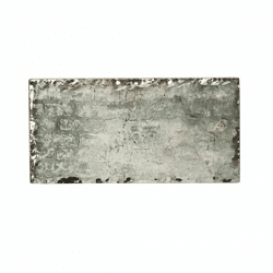 PTMD Exklusive Fliese Glas grau/silberner Rand 7,5 x 15 cm 88 Stück