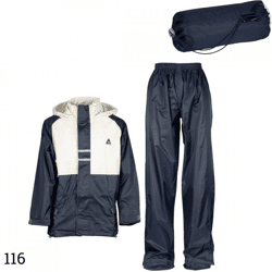 Ralka Regenanzug Kinder 43SF dunkelblau/weiß Größe 116