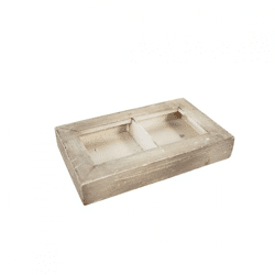 Schaal Polly Wood beige 21 cm