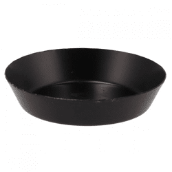 Schale für Bernsteinwürfel Metall schwarz 10 cm