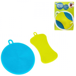 Silicone sponge set of 2