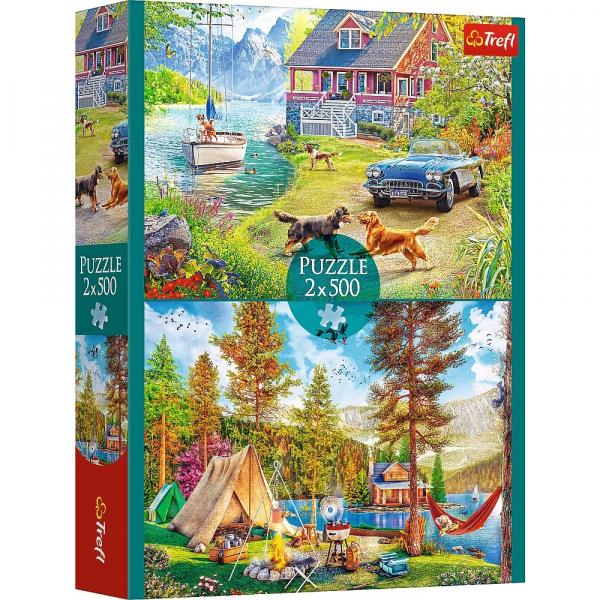 Sommerliche Entspannung - Puzzle 2 x 500 Teile