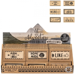 Stempel Let the Adventure Begin 6 cm 6 sortiert