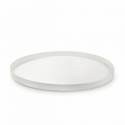 Teller rund Metall weiß 31,5 cm
