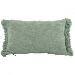 Tiseco Kissen Baumwolle Slub Solid chinois grün 30 x 50 cm