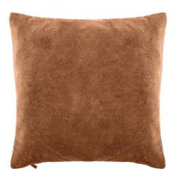 Tiseco Kissen Baumwolle Samt indisch tan 45 x 45 cm