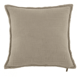 Tiseco Kissen Suzette taupe 45 x 45 cm