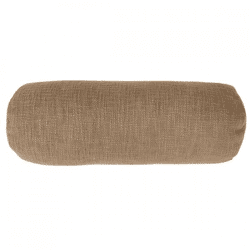Tiseco bolster pillow Cotton Slub indian tan 15 x 45 cm