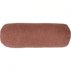 Tiseco Nackenkissen Baumwolle Slub Rost 15 x 45 cm