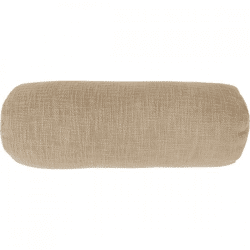 Tiseco bolster pillow Cotton Slub sand 15 x 45 cm