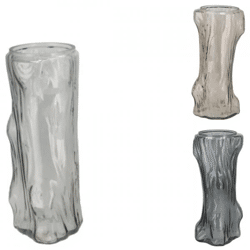 Vase Baum grau 19 cm 3 Stück sortiert