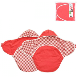 Wallaboo Baby-Decke Coco rot/weiß 70 x 90 cm