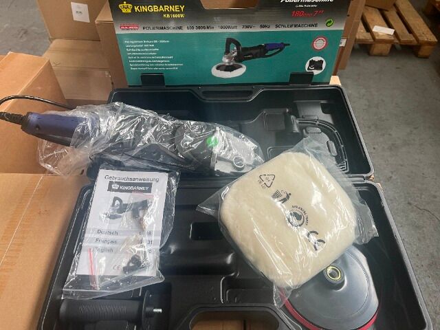 300x Poliermaschine 1600W im Koffer inkl. Zubehör | Neuware | Palettenabnahme (60 Stk/Pal) | Top-Marge für Händler | Versand ab Lager.