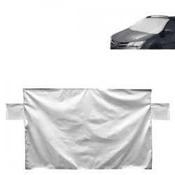 Antifrostschirm/Sonnenschirm mit Magneten grau 200 x 100 cm