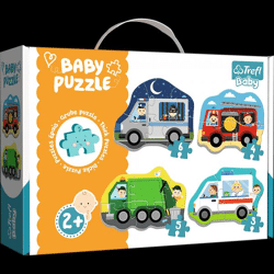 Baby Puzzle 36071 - Beruf und Fahrzeuge 3-6 Teile