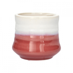 Blumentopf Stuart rosa/weiß 8 cm