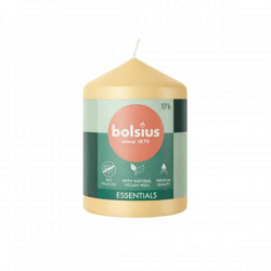 Bolsius stumpfe Kerze beige 5,8 x 8 cm