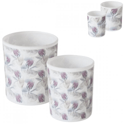 Boltze Teelichthalter Protea 10 cm 2 Stück sortiert 2er Set