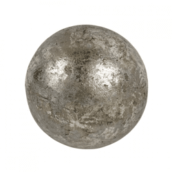 Deko-Kugel metallisch grau 12 cm
