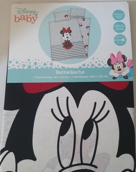 Disney Minnie Mouse - Wendebettw&auml;sche - 40 x 60 / 135 x 100 cm