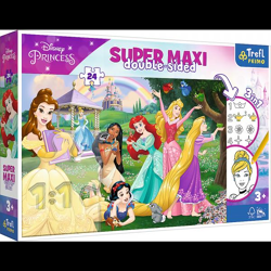 Disney Princess - Primo Super Maxi Puzzle 24 Teile und Malvorlage