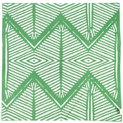 Fair Trade Kissenbezug Tribal grün 45 x 45 cm