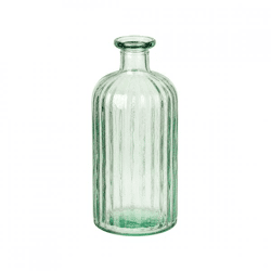Flaschenvase grün transparent 20 cm