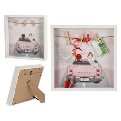 Money gift wedding picture frame DIY, approx. 28x28cm