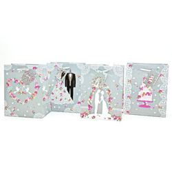 Gift bag, HOCHZEIT, Medium - 4 assorted