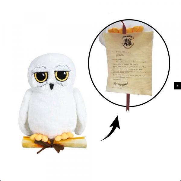 Harry Potter - Hedwig Eule mit Brief - Pl&uuml;schfigur 25 cm