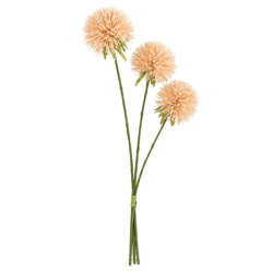 J-Line Kunstblume Allium Pfirsich 62 cm 3er Set