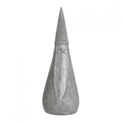 J-Line Statue Weihnachtsmann silber 18 cm