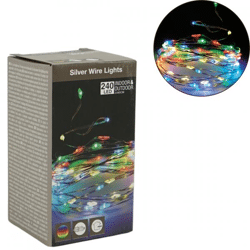 Lichterkette 240 LED EU-Stecker mehrfarbig 24 Meter
