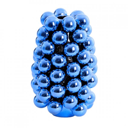 Light & Living Vase Biyang metallisch blau 24 cm
