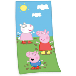 Peppa Pig - Velour bath towel - 75 x 150 cm