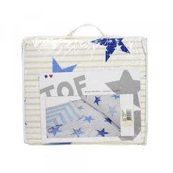 Plaid Jungen und Sterne 130/150 navy blau