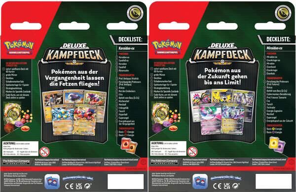 Pokemon PKM Deluxe Battle Deck Miraidon-ex / Koraidon-ex DE - EVT 23. August 2024