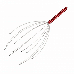 Relaxdays Kopfmassage Spinne rot 24,5 cm