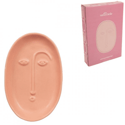 Sass & Belle Schale Gesicht rosa 19,5 cm